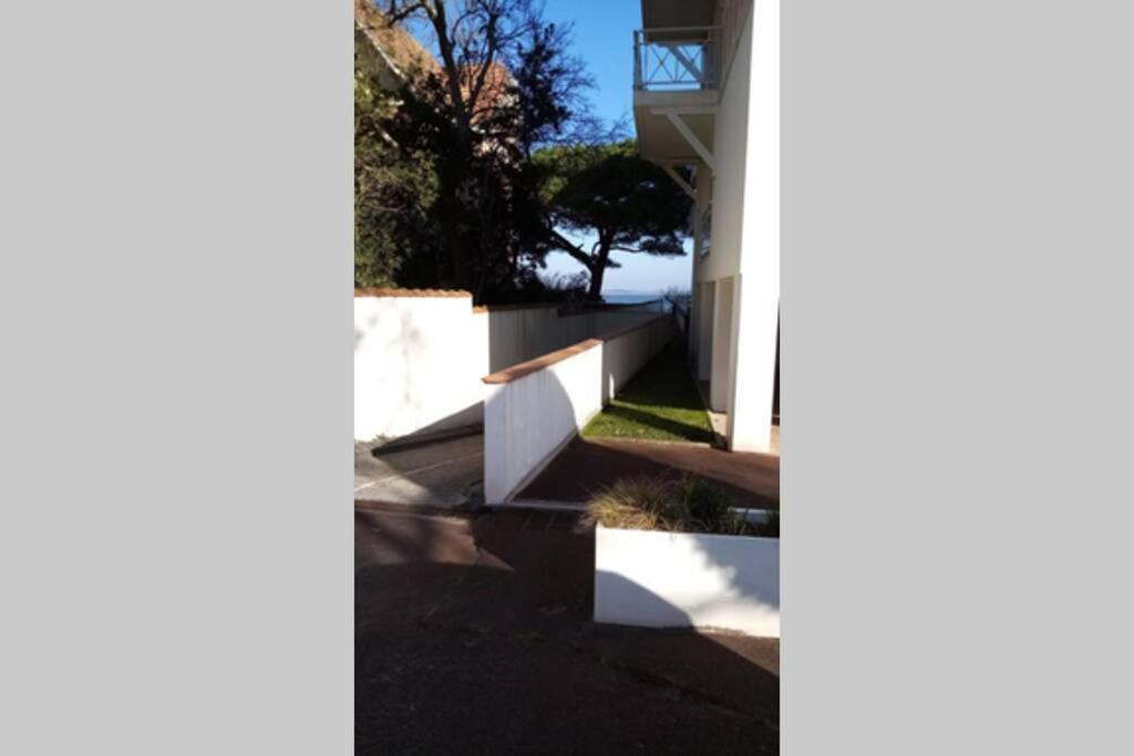 Appart Sur La Plage Pied Dans L Eau Avec Terrasse Jardin Vue Sur Le Bassin Depuis La Terrasse , Parking Arcachon Kültér fotó
