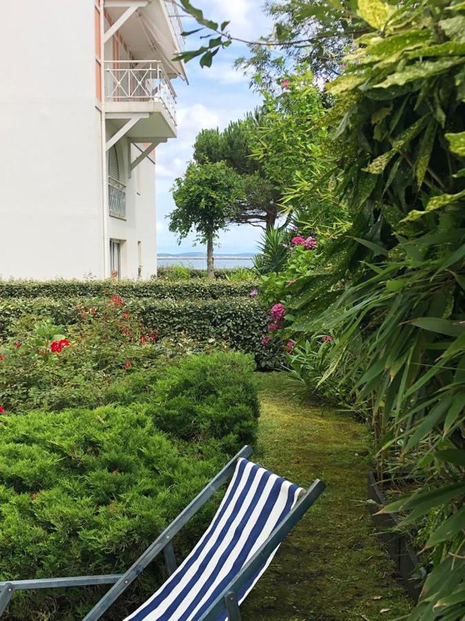 Appart Sur La Plage Pied Dans L Eau Avec Terrasse Jardin Vue Sur Le Bassin Depuis La Terrasse , Parking Arcachon Kültér fotó