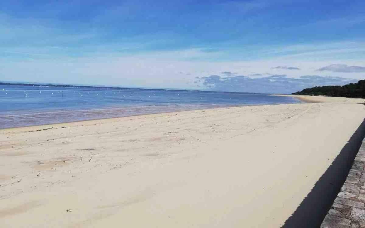Appart Sur La Plage Pied Dans L Eau Avec Terrasse Jardin Vue Sur Le Bassin Depuis La Terrasse , Parking Arcachon Kültér fotó